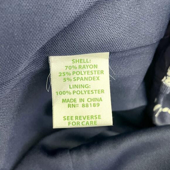 Lilly Pulitzer Joanie Sheath Dress Navy Blue Size Small Nautical Tassels Rope - Picture 15 of 16